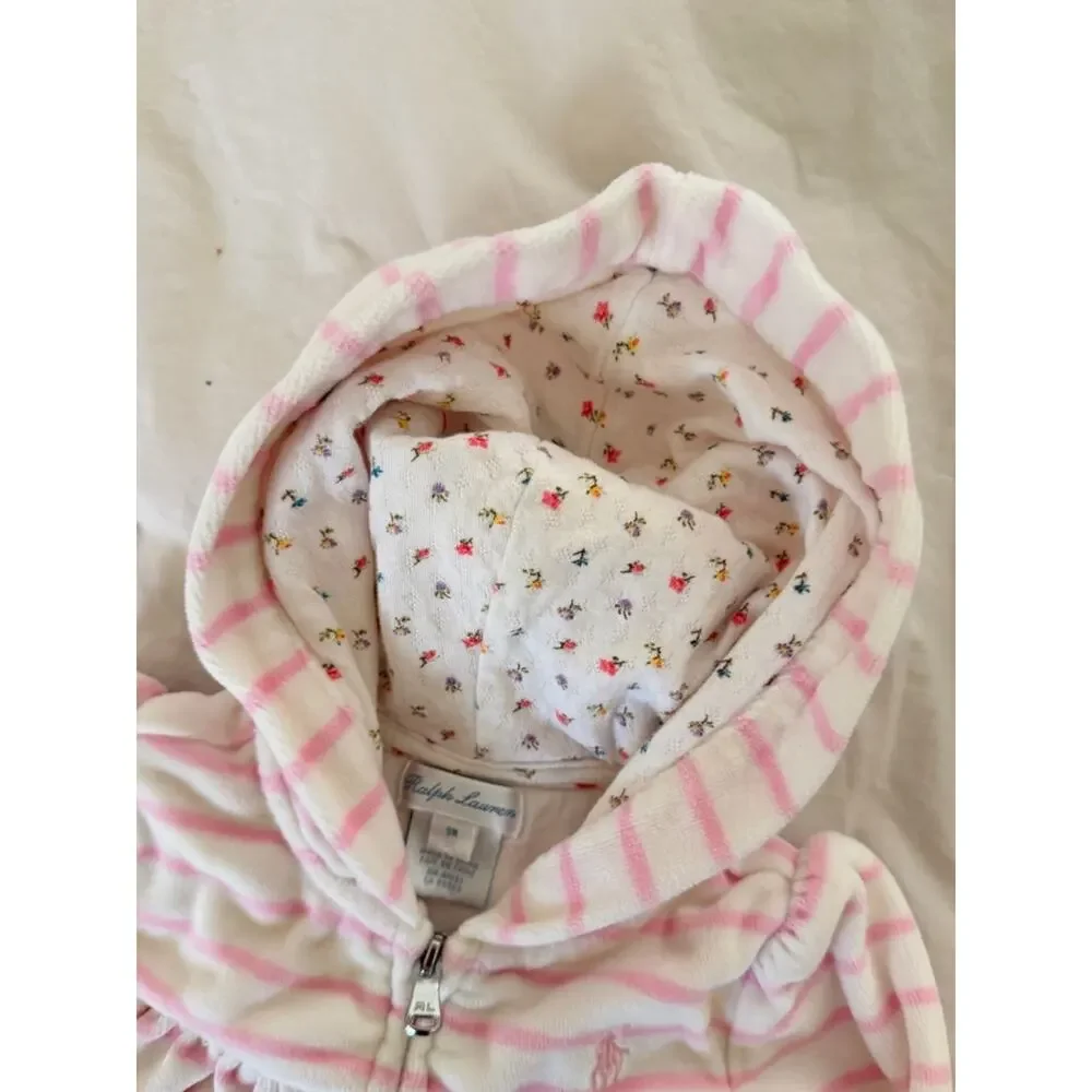 Ralph Lauren Baby Jacket Striped Sweatshirt 9 Month